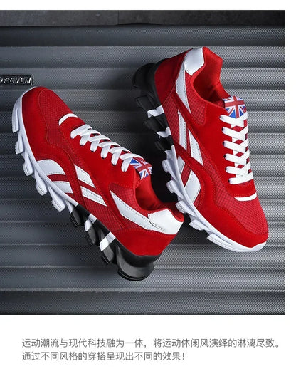 Brand Trend Size 38-48 Men's Wear-resistant Cushioning Thick-soled Fitness Sneakers Outdoor Breathable Running Shoes for Men