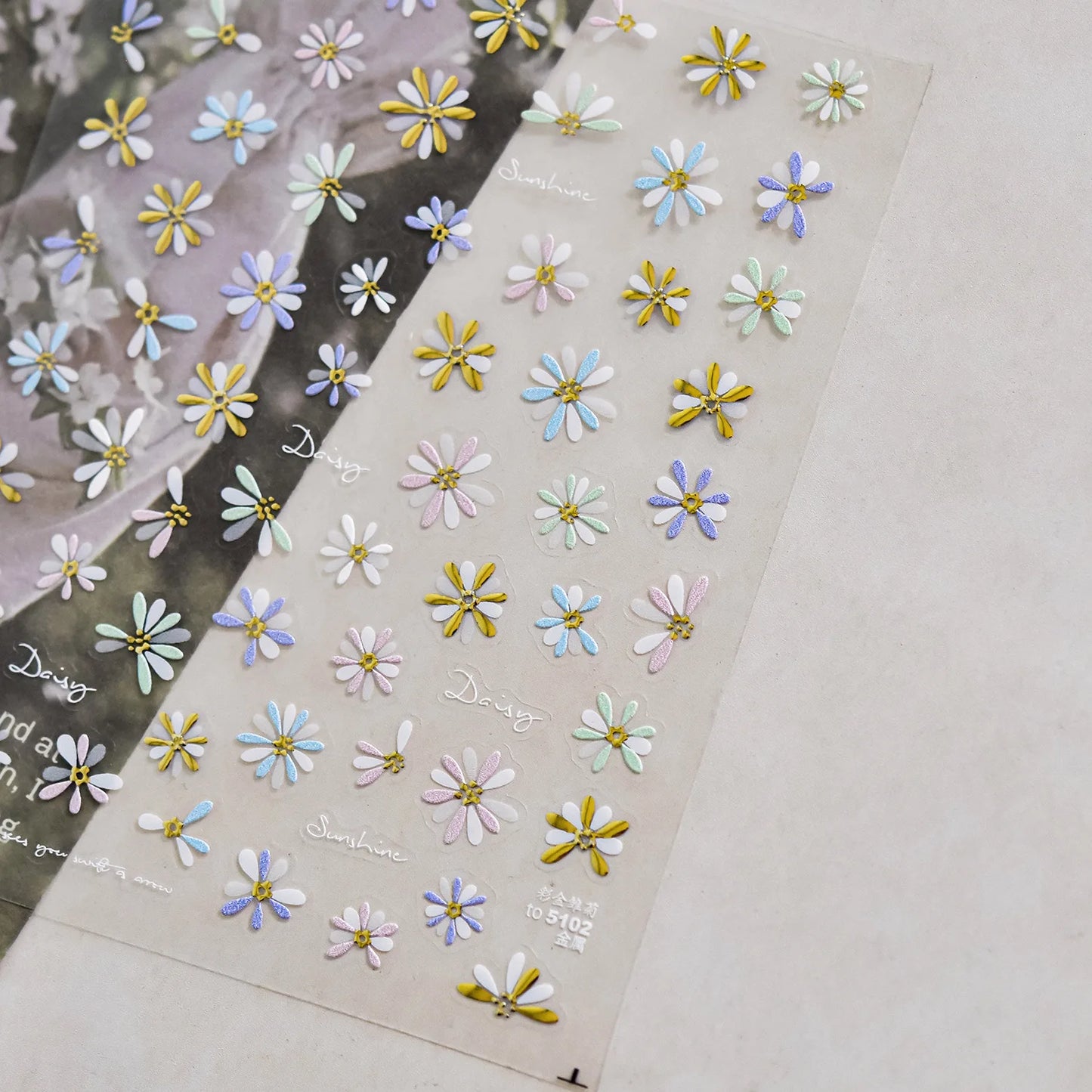 Luxury 5D Floral Nail Art Stickers Gold Silver Chinese Style Metal Frame Shiny Crystal Rhinestone Self Adhesive Manicure Decal