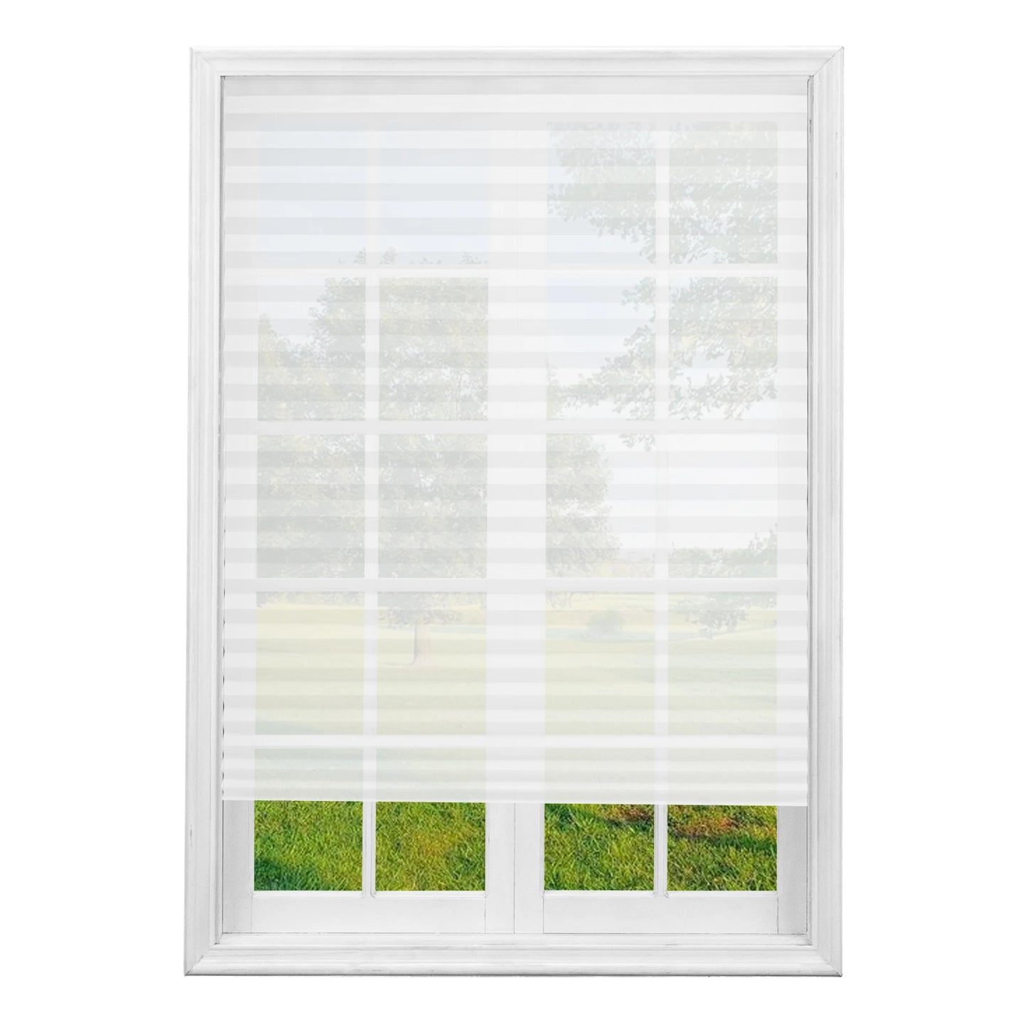 No Drill Blinds Stick on Curtains Blinds for Bedroom Kitchen Bathroom Windows Light Filtering Privacy Protection with Clips