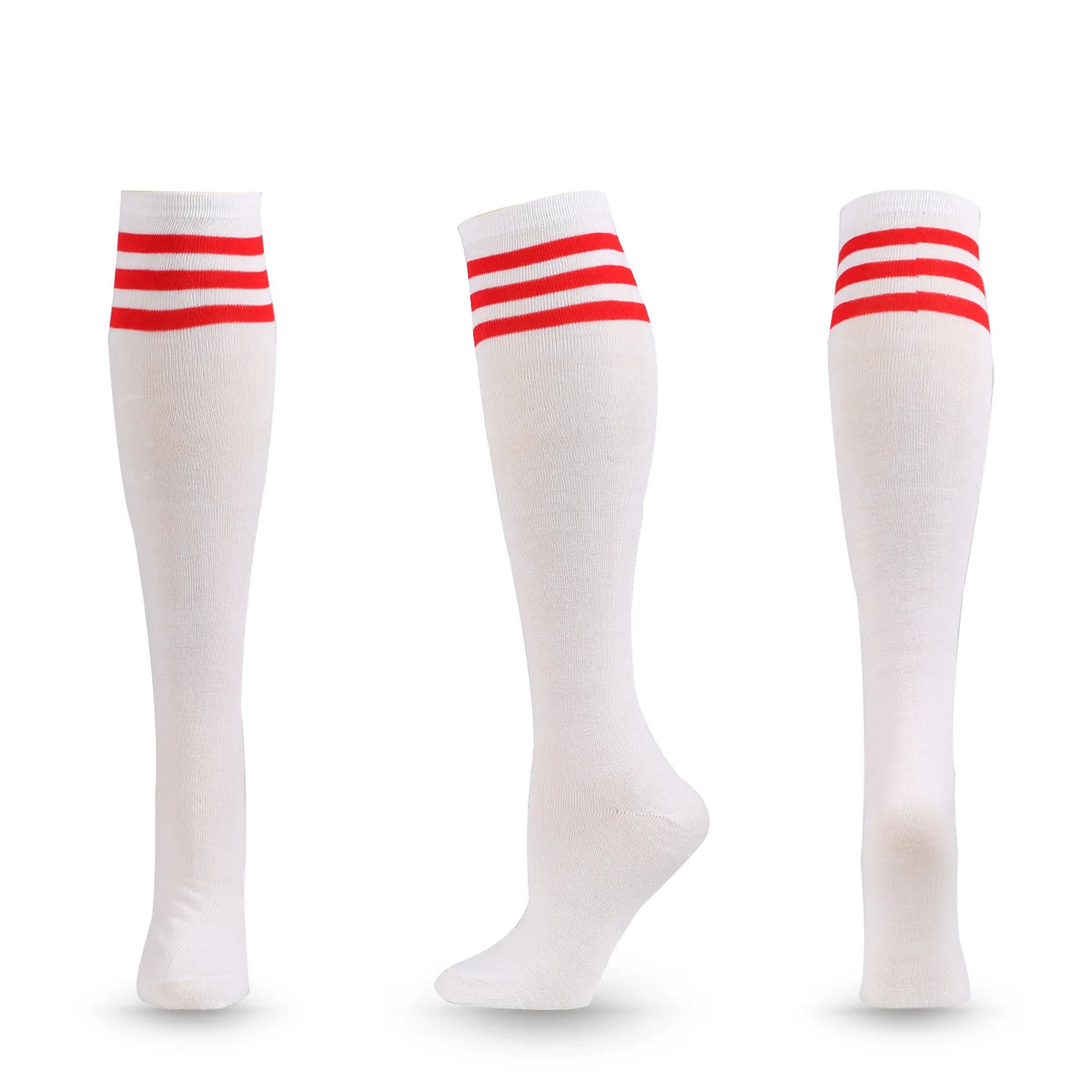 Unisex Compression Socks Football Socks Non-slip Long Tube Knee High Stockings Socks Striped Soccer Socks Running Sports Socks