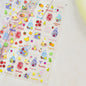 Cute Animal Face 5D Nail Art Stickers Cartoon Cat Bunny Dog Mouse Kawaii Expressions Simple Self Adhesive Manicure Decal DIY