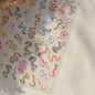 5D Pink White Black Bowknot Ribbon Pearl Sweet Bow Nail Sticker Adhesive Nail Art Decoration Parts Stickers Manicure Decals