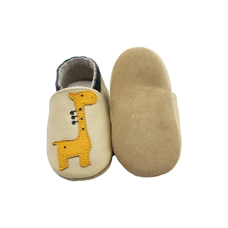 Toddle Baby Shoes Newborn Infant Shoe Boys Girls Soft Genuine First Walkers Baby Moccasins 0-24Months Cowhide Bottom Skid-Proof