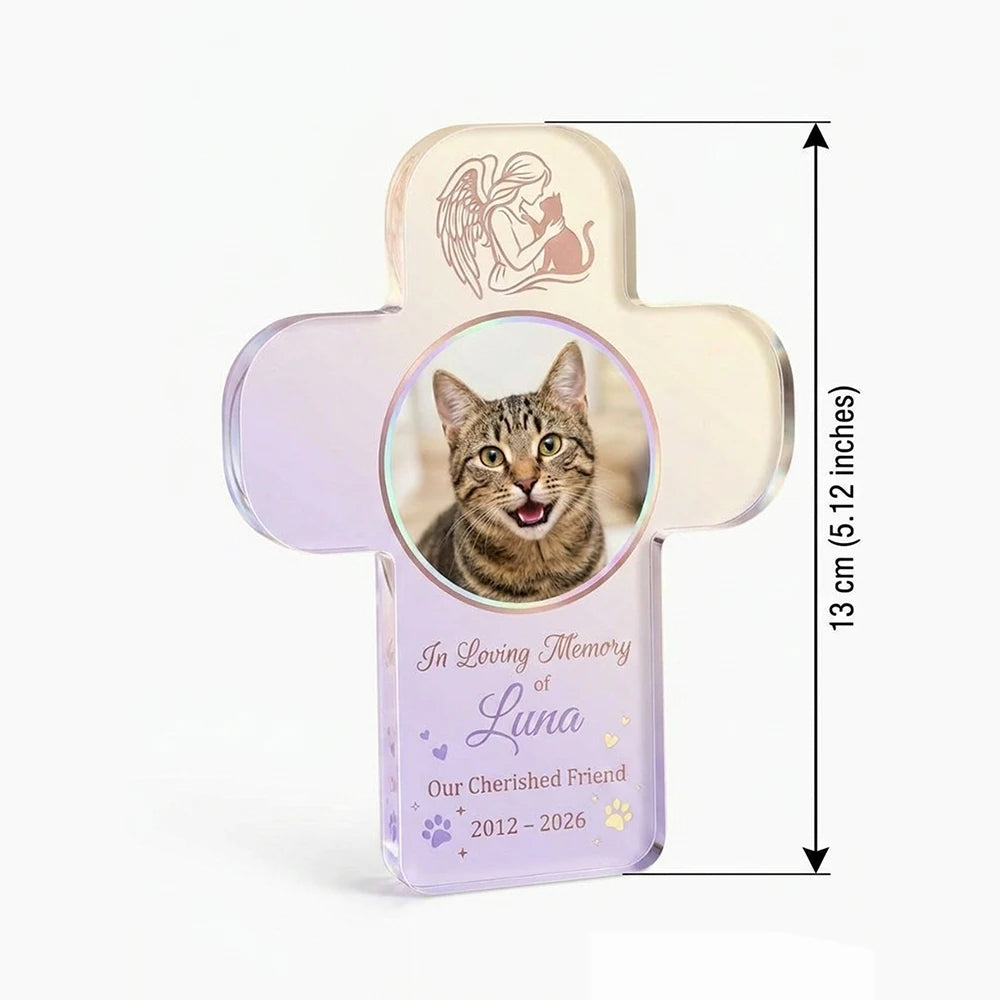 1pc Personalized Custom Pet Memory Plaque,Remembrance Souvenir,Table Decor,Custom Name & Date Text,Pet Lovers,Memorial Holiday