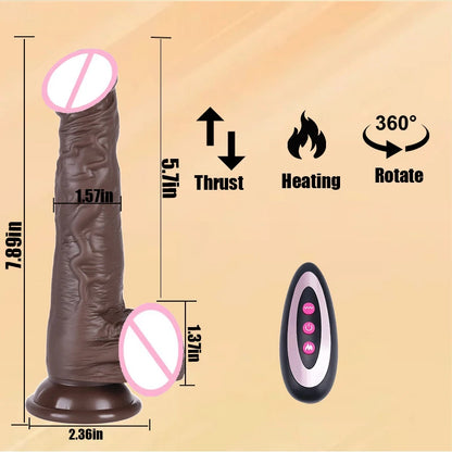 Realistic Large Dildo Vibrator Penis Telescopic Swing Heating Silicone Dildos for Women Remote Control Vibrators Sex Toys