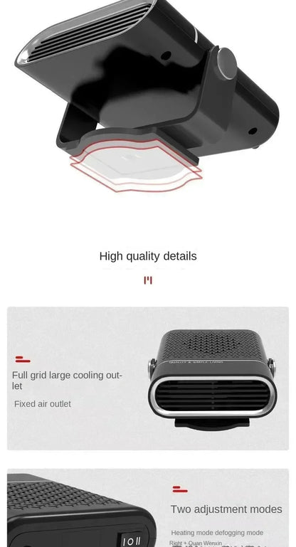 4 in 1 Car Heater Fan 12V/24V 150W Car Heater Electric Cooling Heating Auto Windshield Defroster Defogging Demister Webasto