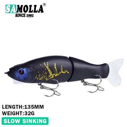 11.5cm/18.5g Balam Glide Bait Catfish Joint Giant Hard Bait Swimbait for Pike Bass Saltwater Glide Bait Leurre De Pêche