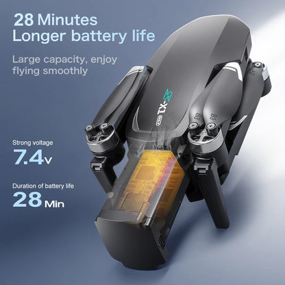 S-X1 MAX GPS Drone Professional 4K Camera 3-axis Gimbal Aerial FPV Brushless Security Drone with Large Screen Control Quadcopter