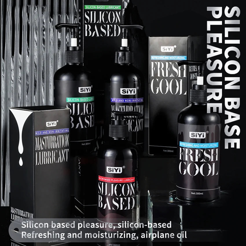 300ml Silicone-Based Lube with Press Pump,  Stringy Anal Lubricant Suitable for Sex Toys Ideal for Toys and Couples