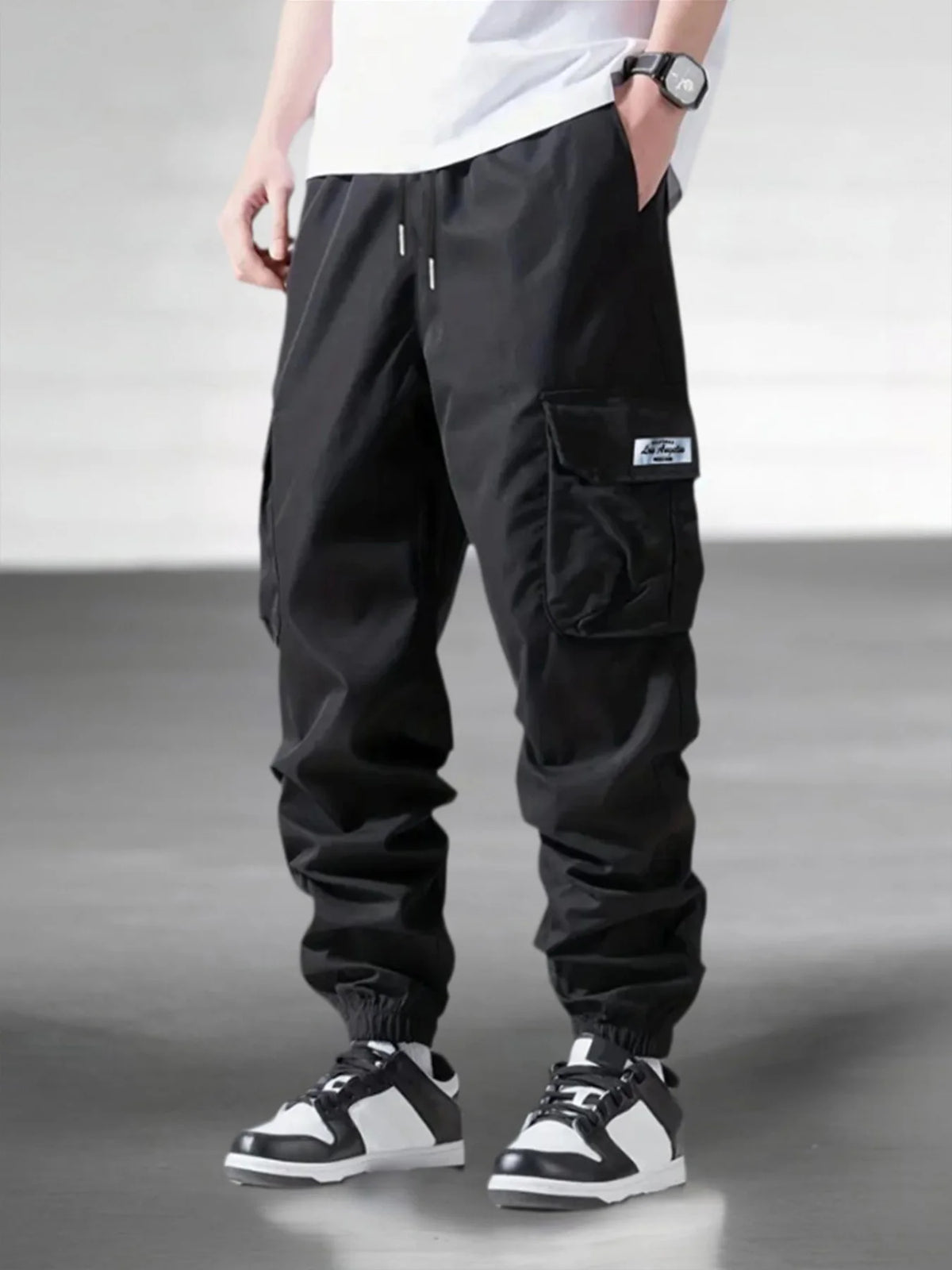 Men's Spring Autumn Street Work Pants Multi Pocket Casual Training Pants Jogging and Hiking Casual Trousers Men's Cargo Pants