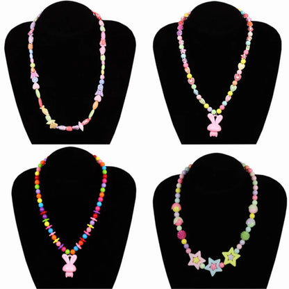 Arts Crafts DIY Handmade Beaded Kit Jewelry Set Handmade DIY Making Beads Kit DIY Creative Beads for Children Girl