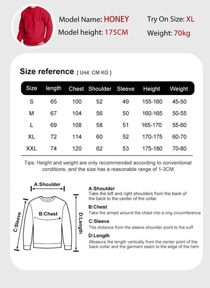 Hawkins 1983 Mighty Tiger Pullover For Men Autumn Oversize Long Sleeve Casual All-Match Clothing Unisex O-Neck Fashion Retro Top