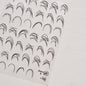 Embossed Nails Sticker 5D Japanese Retro Nail Art Stickers White French Line Adhesive Nail Art Sliders DIY Manicure Decor Decals