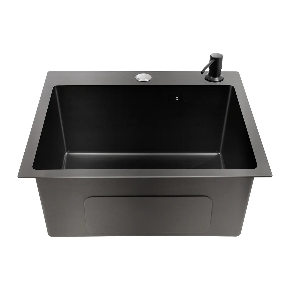 High-Class Kitchen Sink Complete Set,45*40*20Cm,201 Stainless Steel Durable Large Capacity Clean Sink，Single Bowl Black Sink