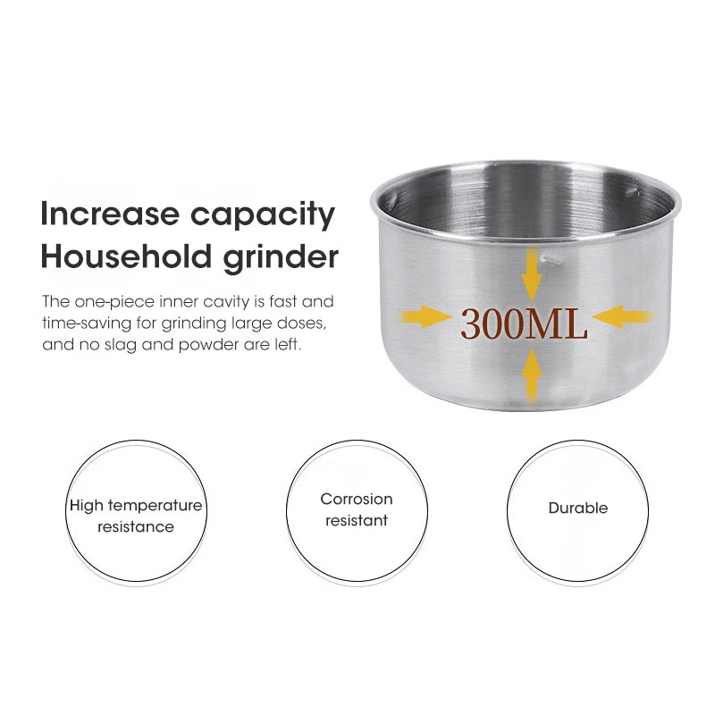 2024 NEW Mini Electric Grinder Household 300ml Ultrafine Baby Food Pulverizer Coffee Grinder Spice Pepper Grinder Grain Mill