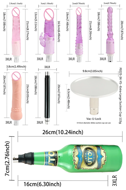 FREDORCH Upgraded Sex Machine for Women with Dildos Automatic Masturbation Machine Pump Gun Love Machine Couple Sex Toys