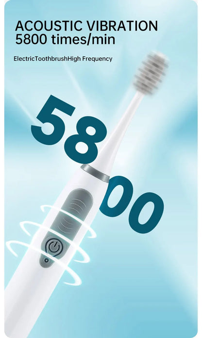 Clearance_Jianpai Sonic Electric Toothbrush for Men and Women Adult Household Non Rechargeable Soft Hair IPX6 Waterproof_Continu