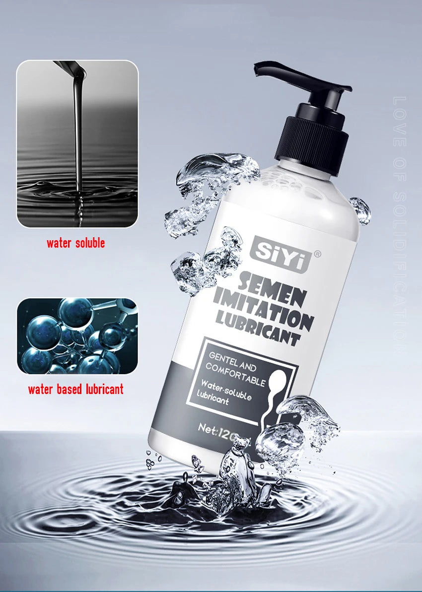 300ml Silicone-Based Lube with Press Pump,  Stringy Anal Lubricant Suitable for Sex Toys Ideal for Toys and Couples