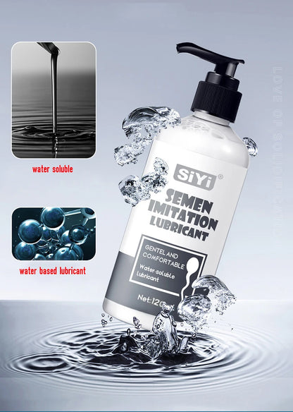 Silicone-Based Lubricant with Press Pump Stringy Anal Lube Love Gel Suitable for Man Woman Gay Lesbian Couples Pleasure Sex Shop