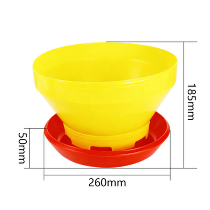 Automatic Rotating Poultry Chick Feeder Food Chicken Duck Feeder Bucket Tool Plastic Feeder Bowl for Rabbit goose duck Farm Use