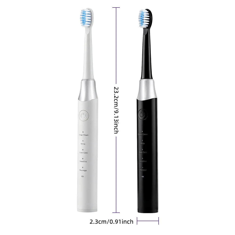 IPX7 Waterproof Sonic Electric Toothbrush 5 Cleaning Modes Deep Clean Whitening Tooth Brush Gum Care Smart Timing Low Noise