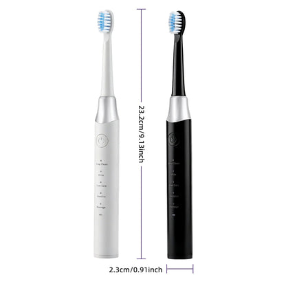 IPX7 Waterproof Sonic Electric Toothbrush 5 Cleaning Modes Deep Clean Whitening Tooth Brush Gum Care Smart Timing Low Noise