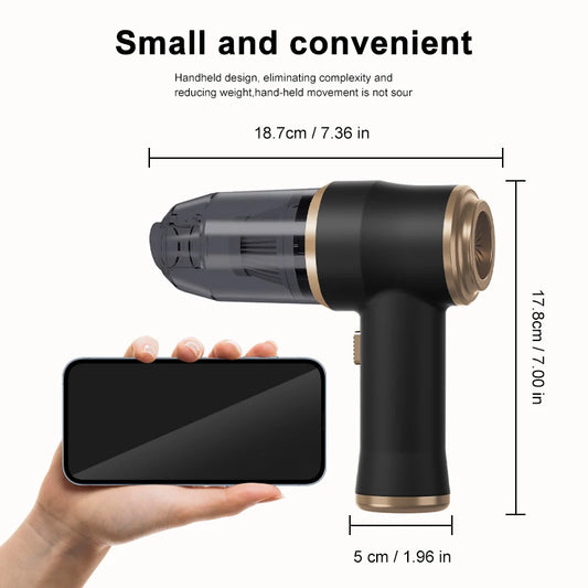 2in1 Handheld Vacuum Cleaner Blower Portable Cordless Car Vacuum Rechargeable Powerful Suction for Home Car Office Pet Hair Dust