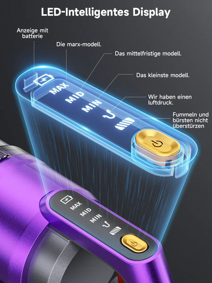 Tdyon Nova 680W 70000PA Cordless Vacuum Cleaner 75mins Long Runtime Removable Battery Self-Standing Wall Charging Vacuum Cleaner