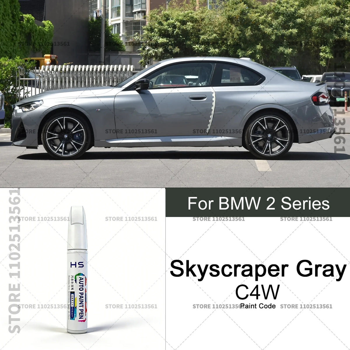 For 2014-2025 BMW 2 Series Scratch Removal and Paint Repair Pen Alpine White 300 490 Black Saphi Blue Gray  Portimao Blue