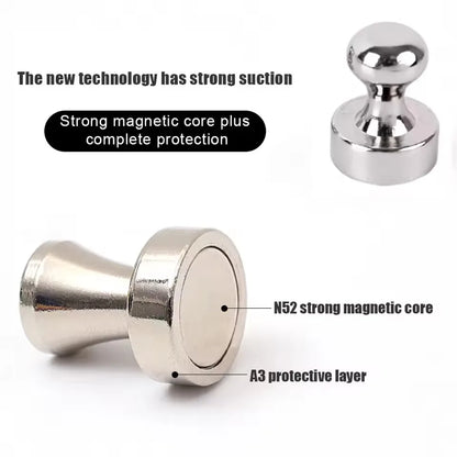 1-50Pcs Super Strong Neodymium Magnet Pushpin for Refrigerator Whiteboard Magnetic Pushpins Sucker Thumbtack Magnets Push Pins