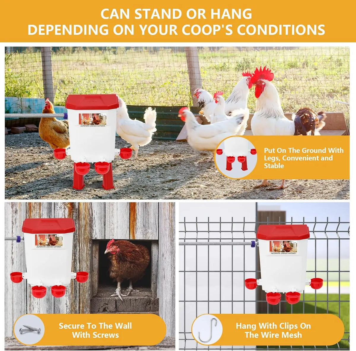 Chicken Drinking Bowl Drinking Water Quail Poultry Automatic Water Dispenser Duck and Pigeon Free Range Chicken Farm Supplies