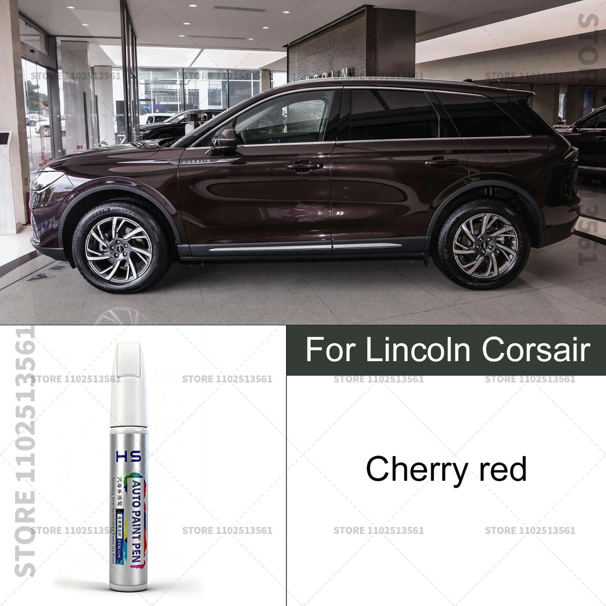 Car Paint Repair Pen For Lincoln Corsair Touch Up Scratch Remover DIY Auto Accessories Blue 157 Brown AR Platinum 2THS4C Black