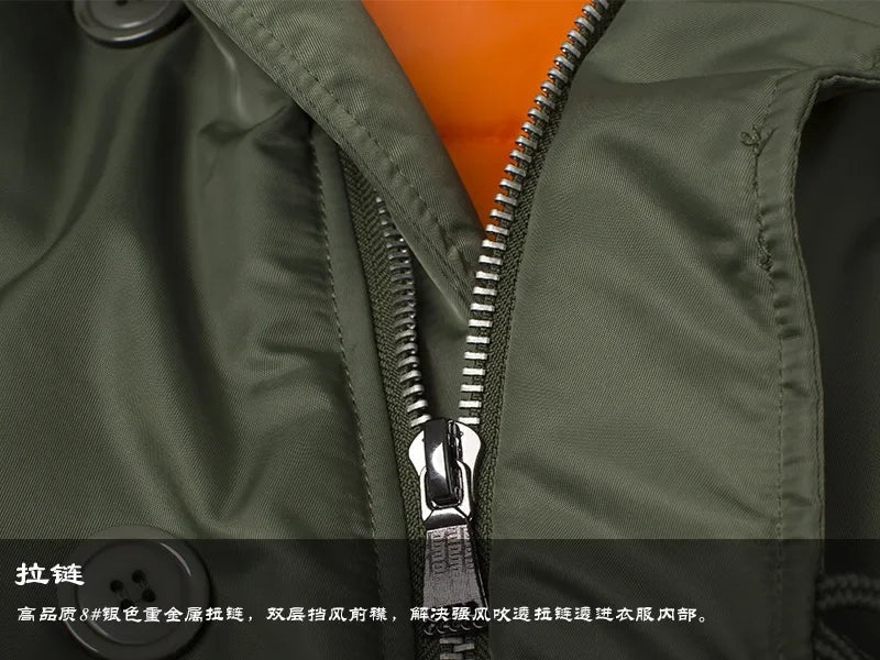 Winter Puffer Men Long Parkas Coat Military Fur Hood Warm Tactical Jacket Pilot Jacket Army Korean Thick Parka