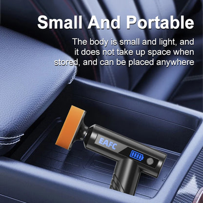 EAFC Car Polisher Handheld Wireless Polisher Glass Oil Film Remover Car Polishing Waxing Machine Power Tool for Car Body Cleanig Waxing Repair