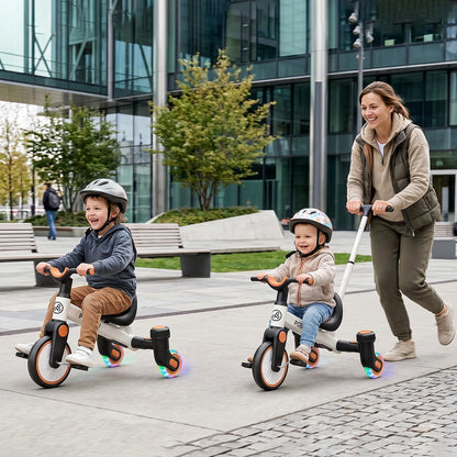 3-IN-1 Drift Trike Toddler Tricycle For 1.5-5 Years Old 360° Spin Light Up Wheels Adjustable Seat 3 Ride Modes Strong Frame Easy Assembly Toddler Bike For Boys And Girls