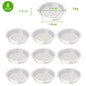 10/24pcs 6/8/10/12 Inch Clear Plastic Plant Saucers Flower Pot Drip Trays Gardening Maintenance Supplies
