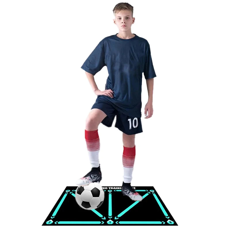 Durable non-slip football training mat Foldable carpet dribbling football training mat children's football indoor equipment