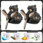 Rotating airplane pilot bear car air fresheners accessories interior decorations fan vent clips perfume fragrance diffuser aroma
