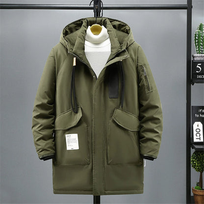 Plus Size 10XL Parkas Men Winter Thick Jacket Coat Fashion Casual Green Parka Male Black Jackets Big Size 10XL
