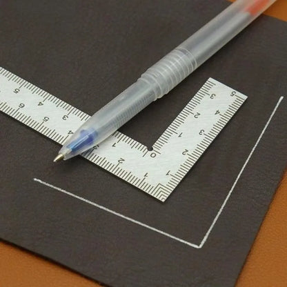 Mini Stainless Steel L-Square Ruler Mini Right Angle Corner Ruler Double Scale Thickened Multi-Function Measuring Tool