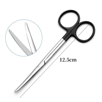 Cutting Tonsil Non-damaged Vocal Cord Cutter Straight Stainless Steel Black Handle Scissors Medical Instruments