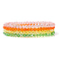 4Pcs/set Shinning Crystal Beads Elastic Bracelet Bohemian Faceted Colorful Crystal Glass Beaded Bracelet Bangles Set For Women
