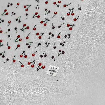 Line Flower Powder Blusher Love Heart High Quality Jelly Series Adhesive Nail Sticker Nail Art Decoration Decals Design T-2830