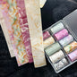 10Rolls Halloween  Flower Plaid Angel Marble  Bow Nail Foils Transfer Paper  Nail Art Stickers   Decal  Nails Decoration