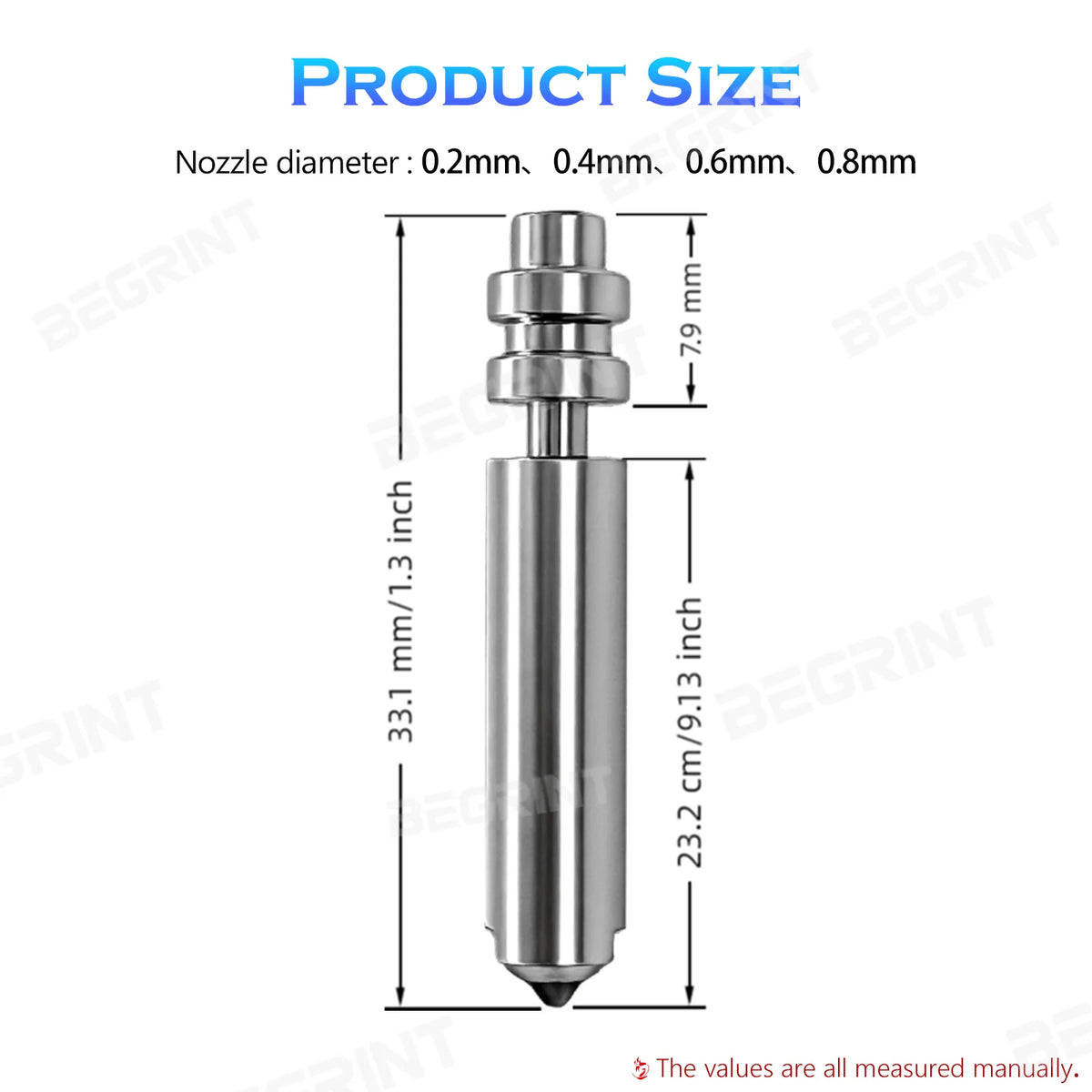 Upgrade Anycubic Kobra X Hotend Durability Bimetallic Nozzle For Anycubic Kobra X 0.2/0.4/0.6/0.8mm 3D Printers Accessories