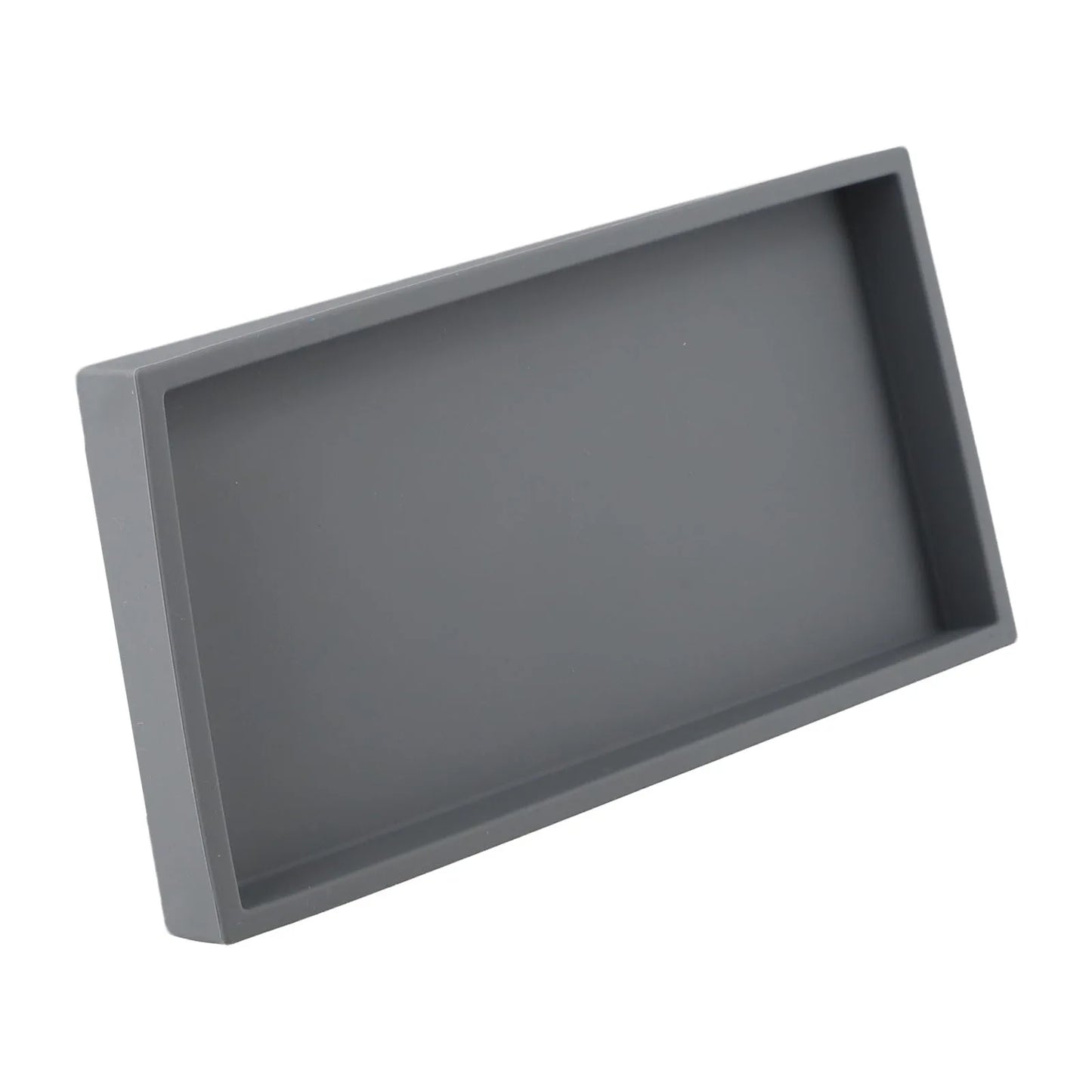Bathroom Counter Tray Silicone Bathroom Vanity Tray Soap Dispenser Tray Countertop Storage For Dressing Tables