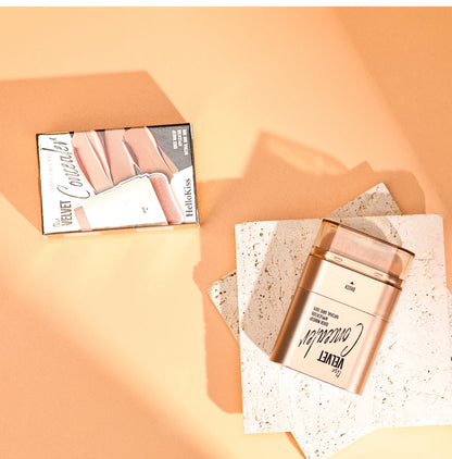 2-in-1 Concealer and Foundation Stick, Covers Dark Circles, Waterproof and Sweat-Resistant, Creates Flawless-Looking Makeup