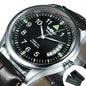 WINNER Business Automatic Watch for Men Calendar Window Fashion Black Dial Fashion Leather Strap Luxury Brand Mechanical Watches