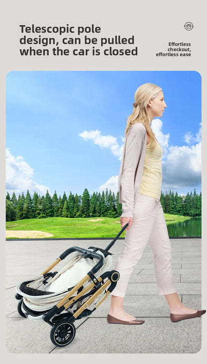 New Pet Stroller Dogs Cats Lightweight Foldable Outdoor Travel Small Medium Breed Teddy Poodle Pet Trolley Pet Stroller