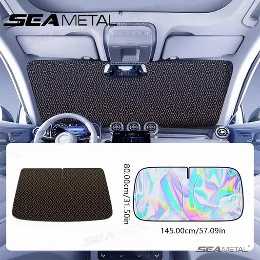 SEAMETAL Car Windshield Sun Shade Five-layer Front Window Sunshade Windshield Sun Protection Cover UV Blocker Summer Car Covers